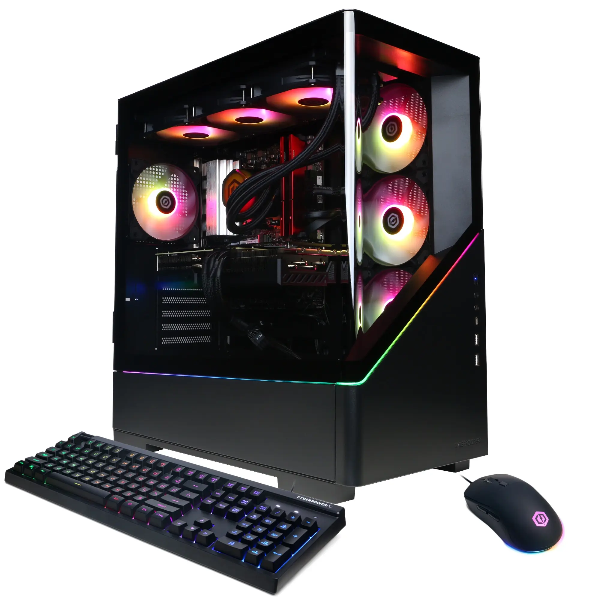 CyberPowerPC GXi11300CPG Gaming Desktop PC, Intel Core Ultra 5 250KF Plus, 32GB DDR5, GeForce RTX 5070 12GB, 1TB PCIe 4.0 NVMe SSD, WiFi/BT, RGB Gaming Keyboard/Mouse & Windows 11 Home