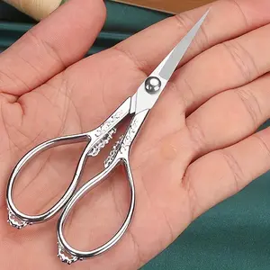 Stainless Steel Precision Curved Scissors Multi-Purpose Professional Hand Tools for Cutting Fabric Paper Crafts Sewing Home Office DIY Cutting Supplies