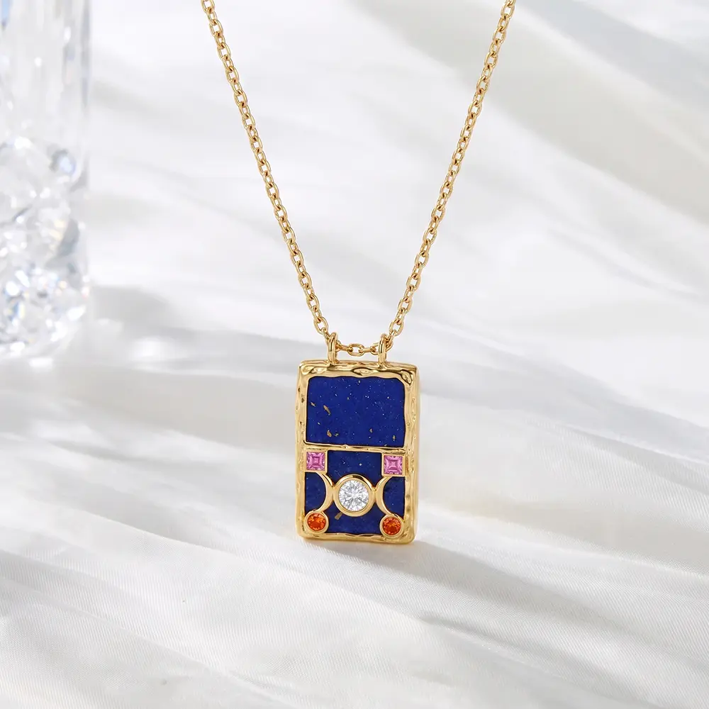Y2K Triple Moon Goddess Choker | 14K Gold Plated Celestial Necklace 18 Inch Stackable Jewelry