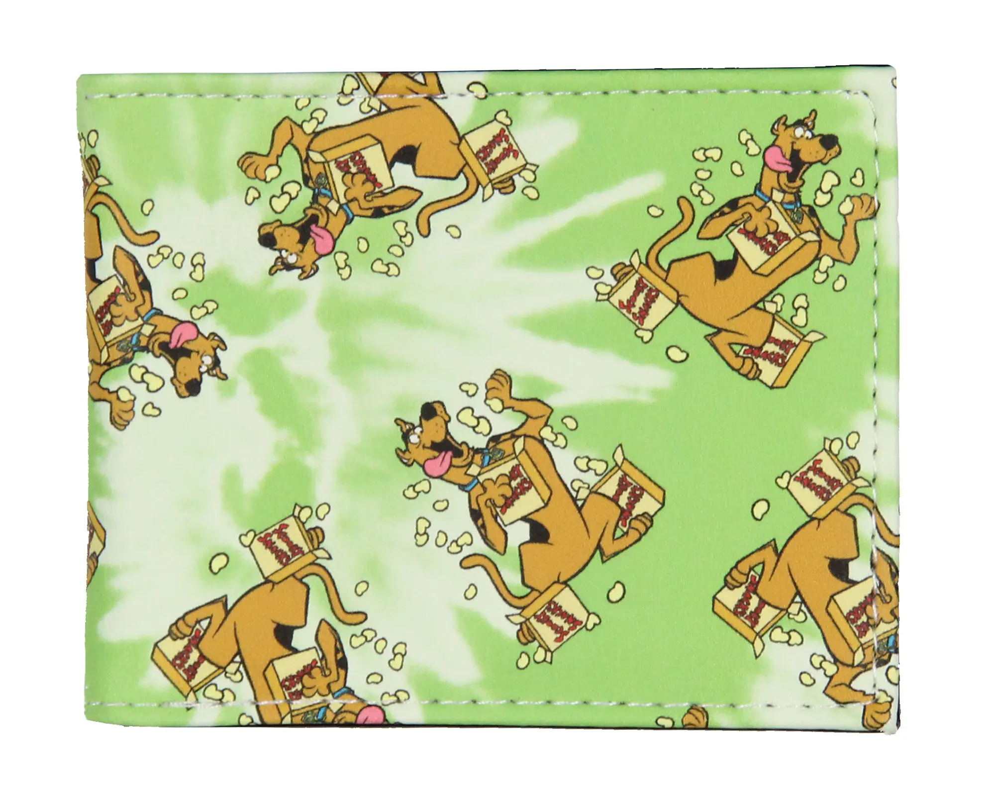 Scooby-Doo Men's Scooby Snacks Tie-Dye Bi-Fold Wallet, Mens Wallet, Card Handling Men's Wallets