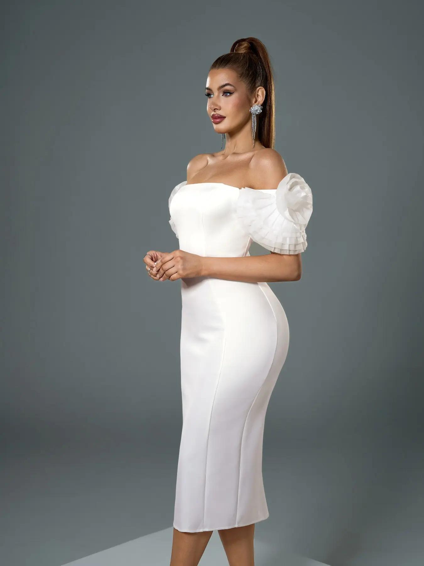 long sleeve elegant dresses LaDivine 7475 Formal Long Sleeve Dress Evening Gown