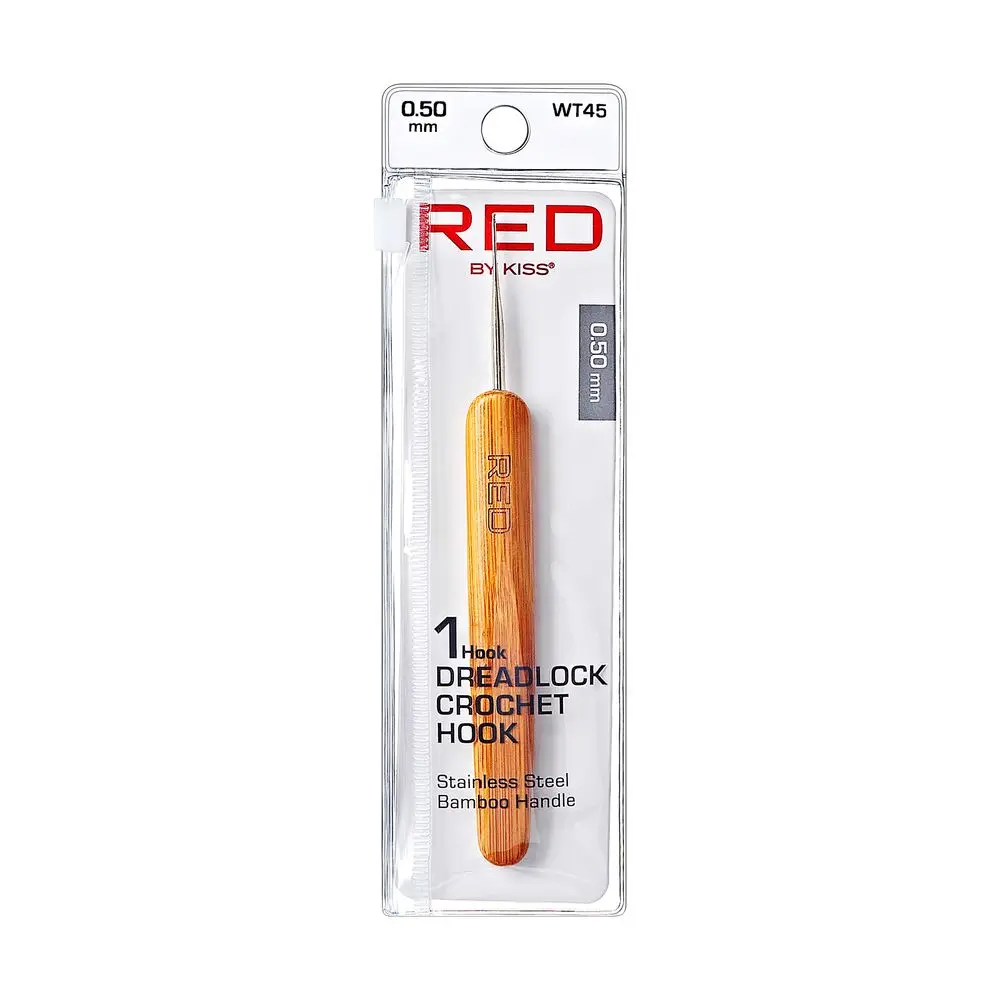 Red Dreadlock Crochet Hook Single.50mm - Ideal for Crochet Projects, Versatile Design, Lightweight and Durable Material
