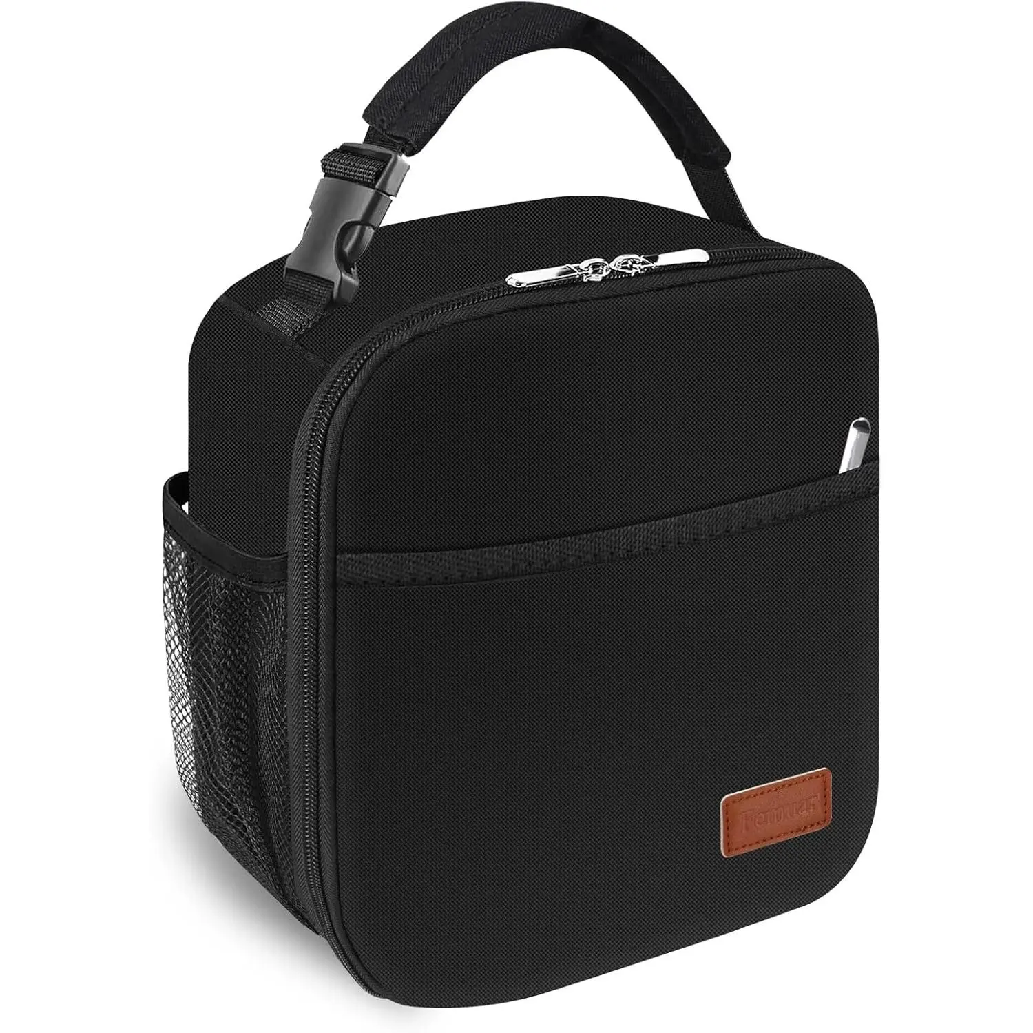 Lunch Box for Men Women Adults, Small Lunchbox for Work Picnic - Reusable Lunch bag Portable Lunch tote, Black