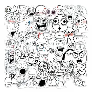 56 Minimalist, Abstract, Funny, and Humorous Emoji Stickers, Suitable for Scrapbooks, Diaries, Laptops, Water Bottles, Cars, and Other Faith-based Designs—gifts with Positive Messages.