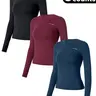 【Black Friday】Women’s Long-Sleeve Yoga Workout Tops with Thumbholes, High-Stretch Quick-Drying Slim-Fit Shirts for Gym Training and All-Season Wear