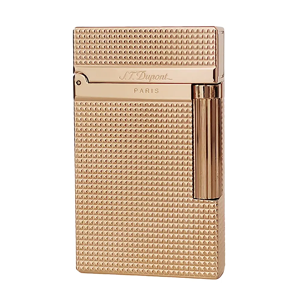 DPT Rose Gold Classic Diamond Head Brass tiktok shop Lighter gift boyfriend Geometric