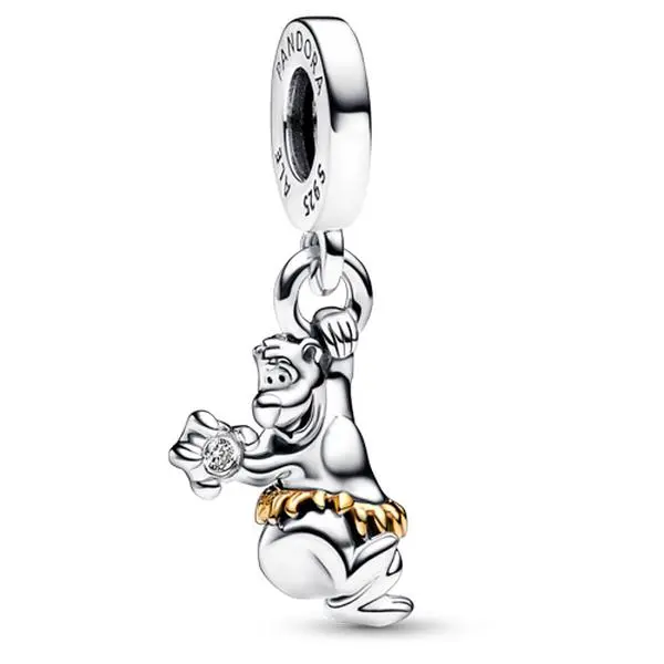 PANDORA Disney 100th Anniversary Baloo Lab-grown Diamond Dangle Charm 792682C01