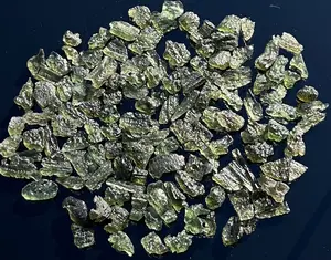 Small Chips Moldavite Raw Certified from Czech Republic, transformation stone, and evolutionary growth It facilitates clear and direct connection. Higher Chakras Spiritual Properties Energy Healing