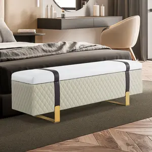 MCombo Storage Ottoman Bench, Faux Leather W463 MCombo Storage Ottoman Bench, Faux Leather W463
