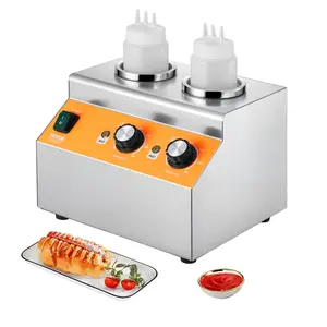 Summervibes VEVOR Electric Cheese Dispenser with Pump, 2.4L Commercial Hot Fudge Warmer, Stainless Steel Heated Pump Dispenser, 86 - 230 Temp Adjustable Nacho Cheese Sauce Warmer, for Hot Fudge Cheese CaramelVEVOR Super Brand Day