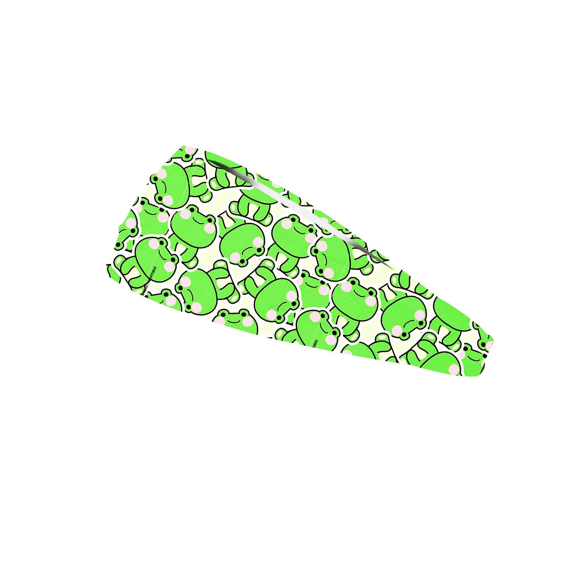 RAVEbandz The Pro - Wide Stretch Headband  (Frogs)