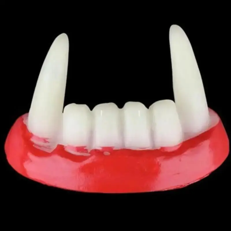 2 Halloween And April Fool'S Day Horror Vampire Fangs, Halloween Party Props, Role-Playing Performance Props, Horror Atmosphere Props, Carnival Party Supplies