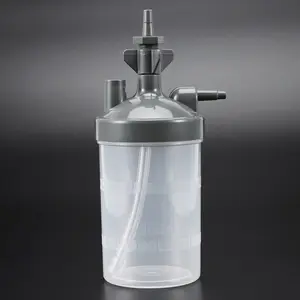 Universal Oxygen Concentrator Humidification Cup Gray White PC Type, Moisture Oxygen, Transparent Scale Easy to Clean