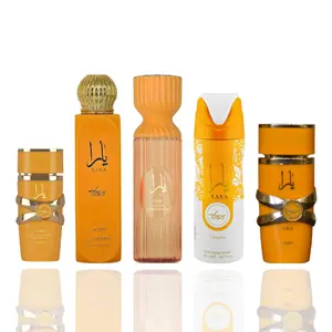 Lattafa YARA TOUS Unisex 5-Piece Fragrance Bundle - 20ML Eau de Parfum, All Over Spray, Hair Mist, Deodorant, 360° Aroma, Premium Refined Scents, High Quality Portable Perfume Sprays, Layered Seamless Blend, Long-Lasting Scent (Body & Hair Use)