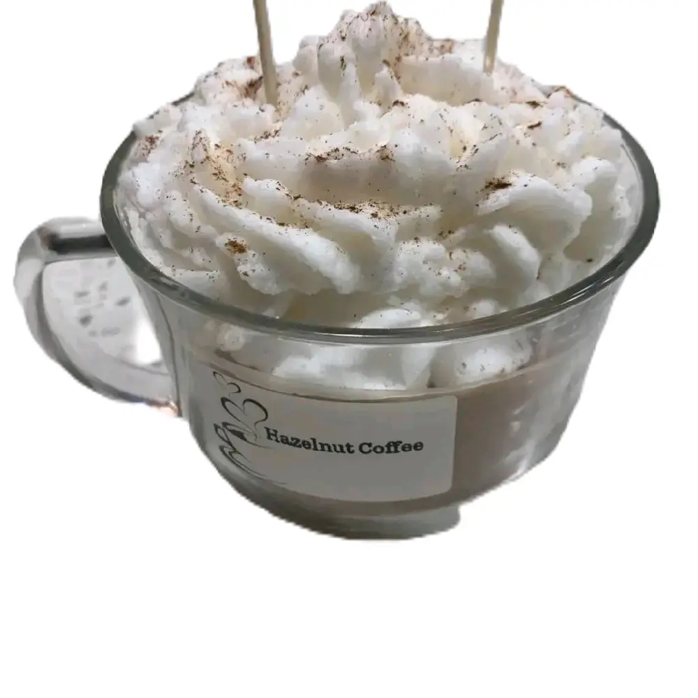 Hazelnut Coffee Candle - Rich Hazelnut Flavor, Perfect for Relaxation, Ideal for Home Decor, and Aromatic Ambiance