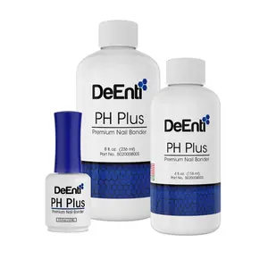DeEnti PH Plus Premium Nail Bonder 0.5 fl oz 4 fl oz or 8 fl oz Non-Acid Formula for Acrylic Gel X Manicures Gentle Prep Long Lasting Results Polish Flawless - Cosmetic