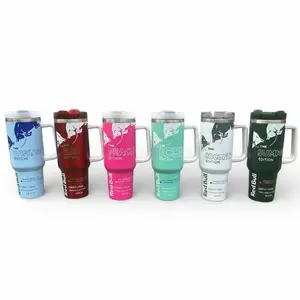 RB Energy Drink Inspired 40 oz Tumbler,Drink Tumbler, Stainless Drinkware With Lid, Without STRAW Stylish Water Bottles