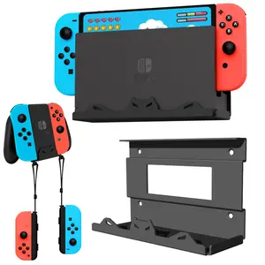 GETYEA Wall Mount for Nintendo Switch/Switch OLED,Metal Game Console Wall Mount Kit Shelf Accessories Compatible with Joy-Con and Pro Controller Holder(Mounts Switch behind TV)