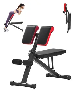 Roman Chair Back Extension Hyperextension Bench For Core Strength Training, Adjustable Foldable Home Gym Equipment, Abdominal Back Extension, Posture Correction, Core Stabilization And Total Body Conditioning