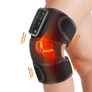 Electric Heating Knee Massager, Knee Shoulder Elbow 3-in-1 Heating Vibration Massagers, Body Care Wireless Hot Compress Body & Neck Massager for Muscle, Heating Pads, Gift for Men & Women