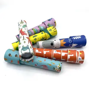 Colorful Cartoon Kaleidoscope - Interactive Logical Rotating Toy, Durable Plastic, 5.7" - Magic Classic with Dinosaur & Animal Designs for Youngsters Ages 3+ | Includes 1 Kaleidoscope