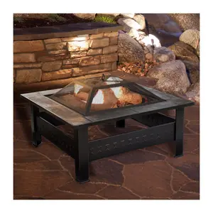 Nature Spring 32" Fire Pit- Marble Tile Design