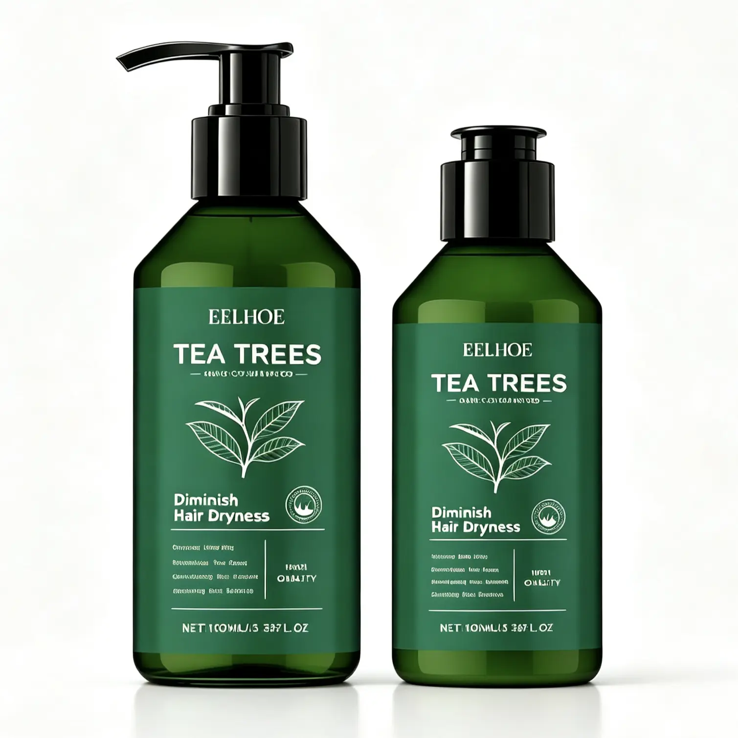 Tea Tree Shampoo & Conditioner Hair Care Kit: Gentle Cleansing, Oil Control, Strengthening, Dry/Frizzy Repair, Moisturizing Nourishment, Smoothing Shine Silicone-Free Curl Definition Activator winter