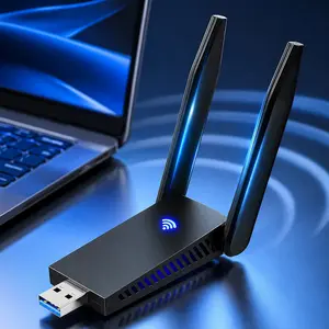 Dual-Band High-Speed WiFi Adapter for PC, 5GHz & 2.4GHz with Dual Antennas, Stable Wireless Connection, Compatible with Multiple OS, Fast Internet & Smooth Streaming Experience.
