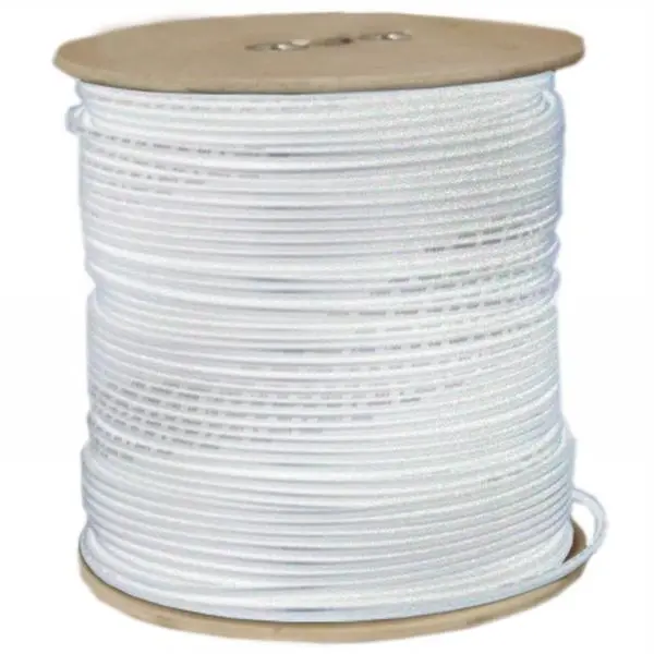 CableWholesale RG6 Coaxial Cable Bulk Spool - 1000 ft Solid Core, 10X4-091NH Model, Audio & Video Wired Cable