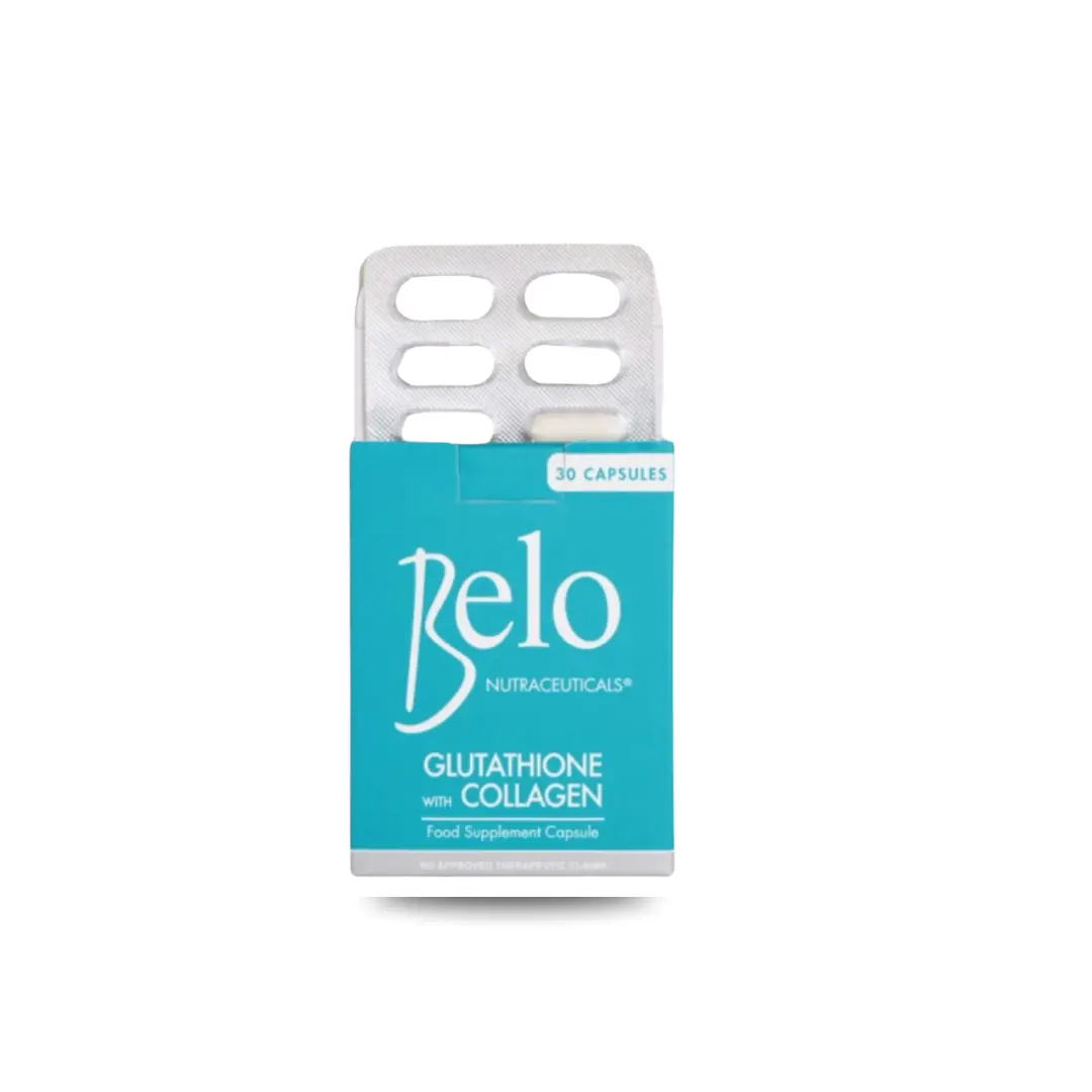 Belo Nutraceuticals Glutathione with Collagen – 30 Capsules