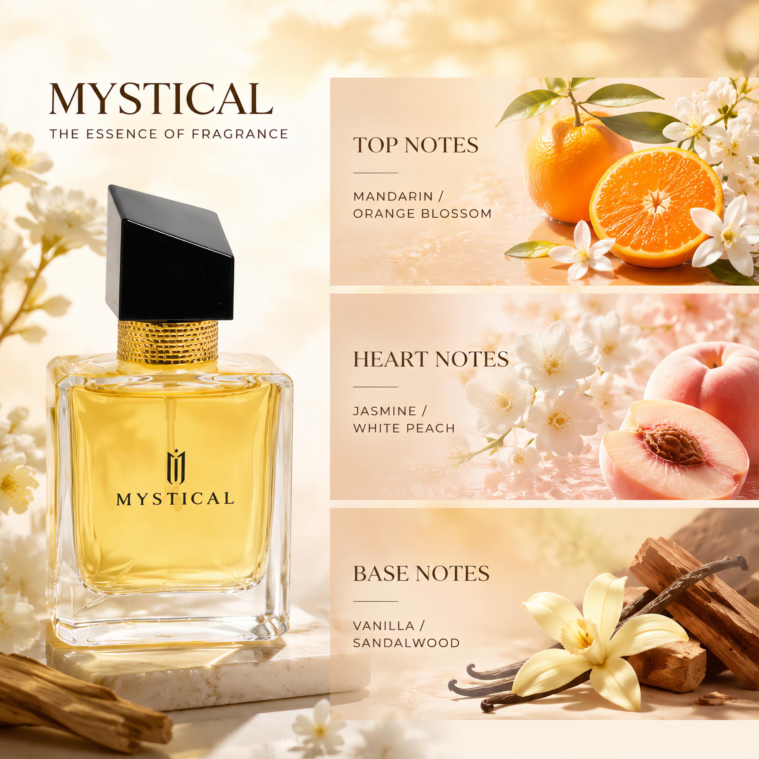 MYSTICAL Women's Perfume Set (30MI*4 )IRomantic Floral & Fruity Notes  I Dating & Parties I ldeal Gift for Birthday& Anniversary I women's perfume|long lasting perfumes|mini perfumes woman |different flavor fragrance ensemble backtoschool