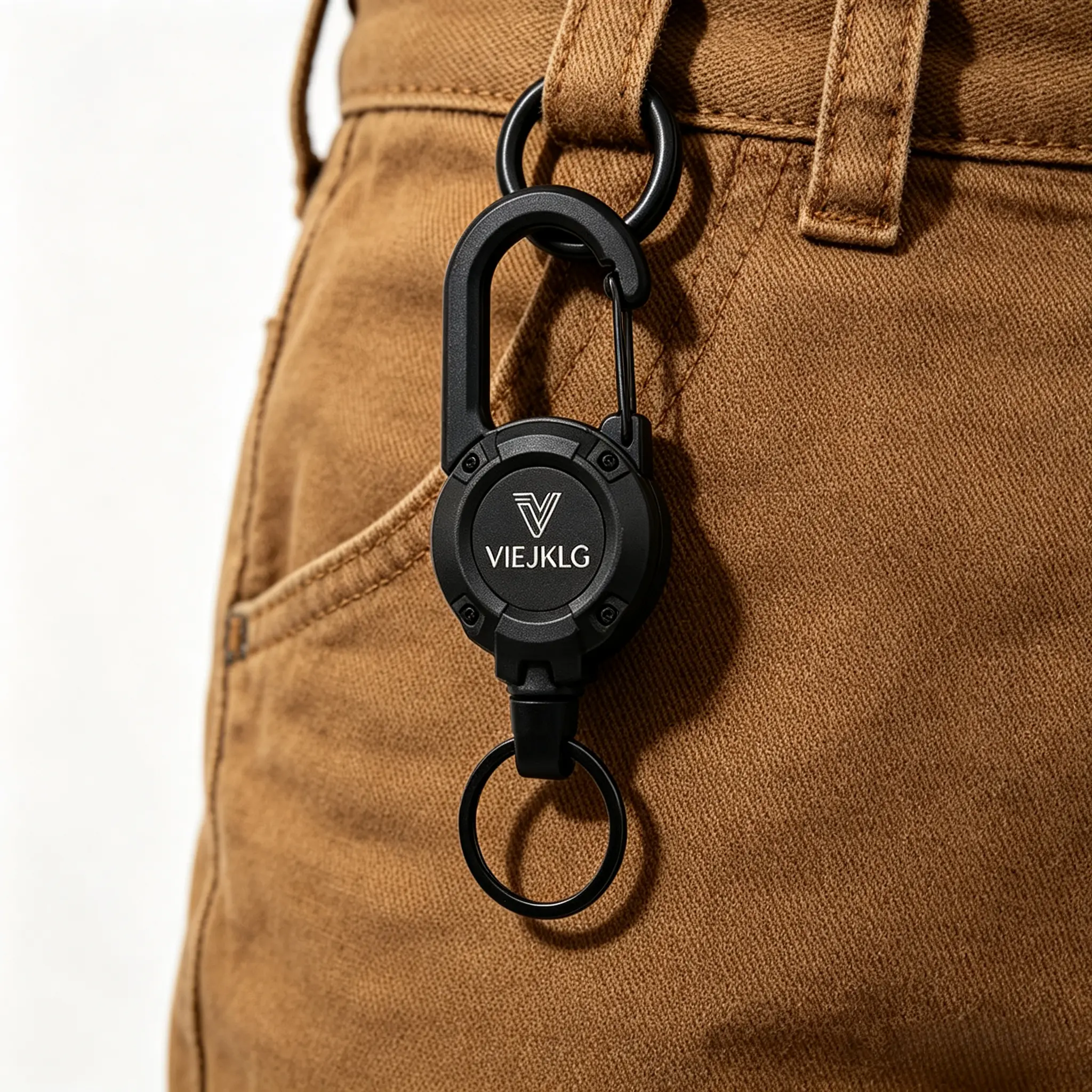 Heavy Duty Break-Proof Compact Reel-Out Retractable Lanyard Clip, 3-in-1 Multifunctional Key Buckle Accessory for Outdoor Tools, Sports, Unisex