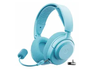 SteelSeries Arctis Nova 3X Wireless Multi-Platform Gaming Headset - Mobile App Control, 40 HR Battery, Neodymium Magnetic Drivers, 2.4GHz/Bluetooth, Xbox, PS5, PC, Switch, Mobile - Aqua