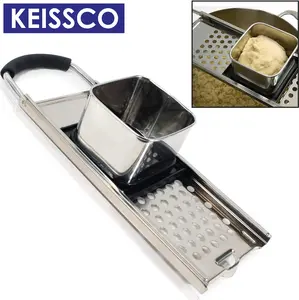 Premium Grade Stainless Steel Spaetzle Maker with Comfort Grip Handle Traditional German Egg Noodle Maker