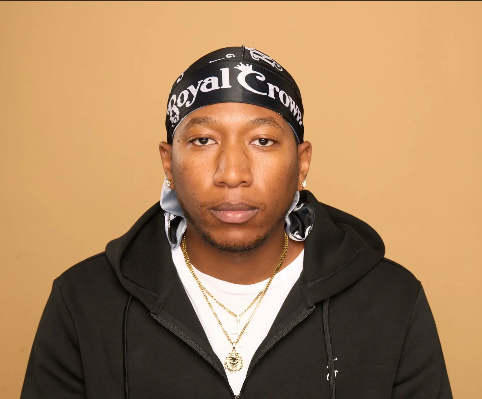 Silky Satin Durag for 360 Waves | Black and White