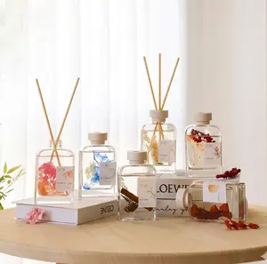 SONG CHAO 500ml Reed Diffuser Set - Natural Rain Jasmine Aroma for Home, Bedroom, Office - Long Lasting Fragrance