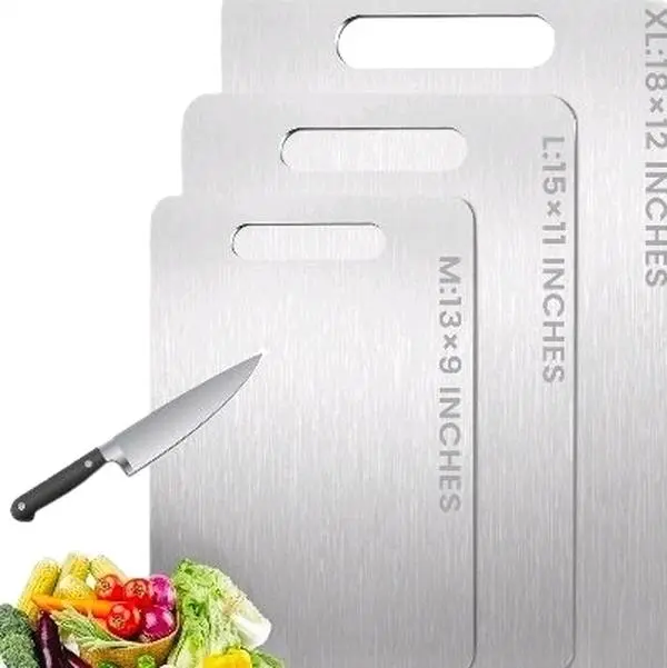 Titanium Non-Slip Cutting Board for Chopping - 13x9, 15x11, 18x12 Inches - Durable Kitchen Tool