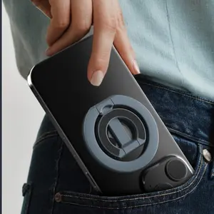 Magnetic Phone Ring Holder, 360-Degree Rotatable Foldable Phone Ring Holder, Multifunctional Car Desktop Magnetic Phone Holder, Phone Grip Holder