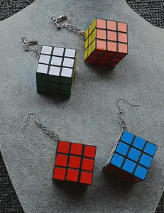 Rubiks Cube Earrings
