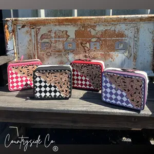 MEMORIAL DAY SALE $40.00 OFF Tooled Leather Jewelry Box