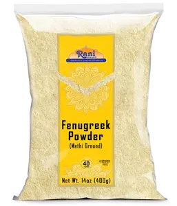 Rani Fenugreek (Methi) Seeds Ground Powder 14oz (400g) Trigonella foenum graecum ~ All Natural | Vegan | Gluten Friendly | Non-GMO | Kosher | Indian Origin, used in cooking & Ayurvedic spice