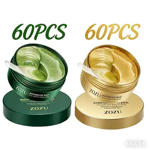 Avocado & Gold Moisturizing Eye bag Mask,60pcs/set Under Eye Mask, Eye Care Product for Dark Eye Bags, Skin Care Gift Moisturizer Hydrating Comfort, Alternate Day and Night Use Eye Mask – Reduces Periocular Fine Lines & Eye Bag Care