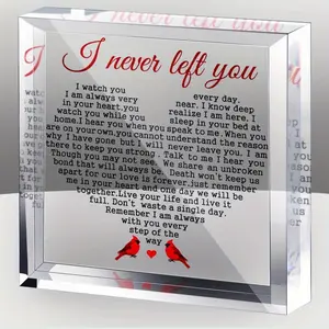 Red Cardinal Memorial Gift - Acrylic Sympathy Keepsake for Loved Ones, Angel Home Decor Multicolor Signs
