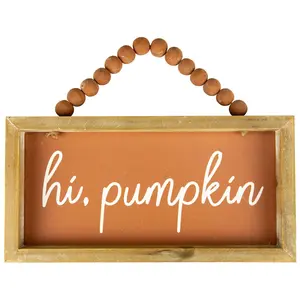 Northlight Hi Pumpkin Autumn Harvest Wall Sign