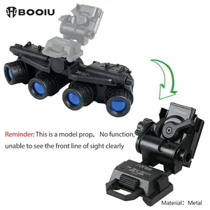BOOIU Tactical GPNVG18 Cosplay Four-eye Night Vision Goggles Model L4G24 Mount Holder Combination NVG Outdoor Helmet Accessories Outdoor Tactical Glasses