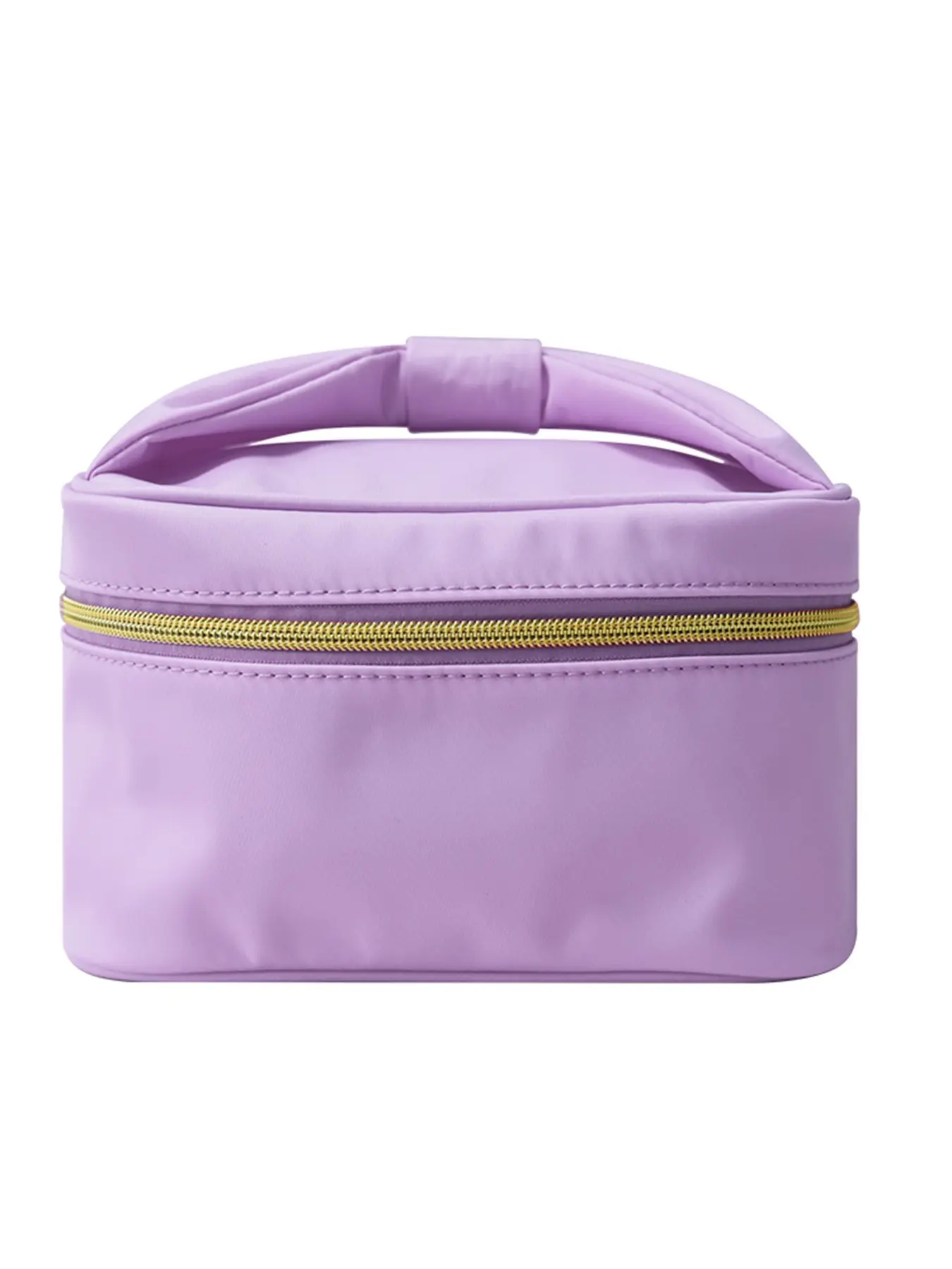 Women's Makeup Bag, Large Capacity Storage Bag, Solid Color Tabletop Organizer, Essential Cosmetic Case, Zip, Cosmetic Travel Bags, Perfect for Travel & Daily Use