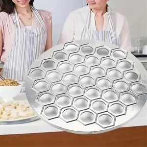 [Heavy aluminum] Dumpling mold-7 holes/37 holes design| Non-sticky and easy to clean| One machine for multiple uses: dumplings/pies/hamburgers| Holiday Gifts & Professional Kitchen Essentials