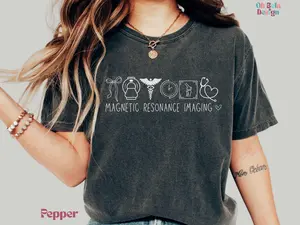 Comfort Colors Mri Tech  Shirt, Medical Magnetic Technologist TShirt, Xray Mri Tech Shirt RAD Tech  Cotton Fabric Top Womenswear