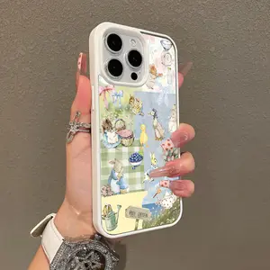 Magnetic Compatible Case for iPhone 17 16 E Pro Max 15 Plus 14 13 12 11 XS XR, Peter Rabbit Collage Aesthetic Print | Shockproof, Silicone, Lightweight, Scratch Resistant, and Trendy Protection