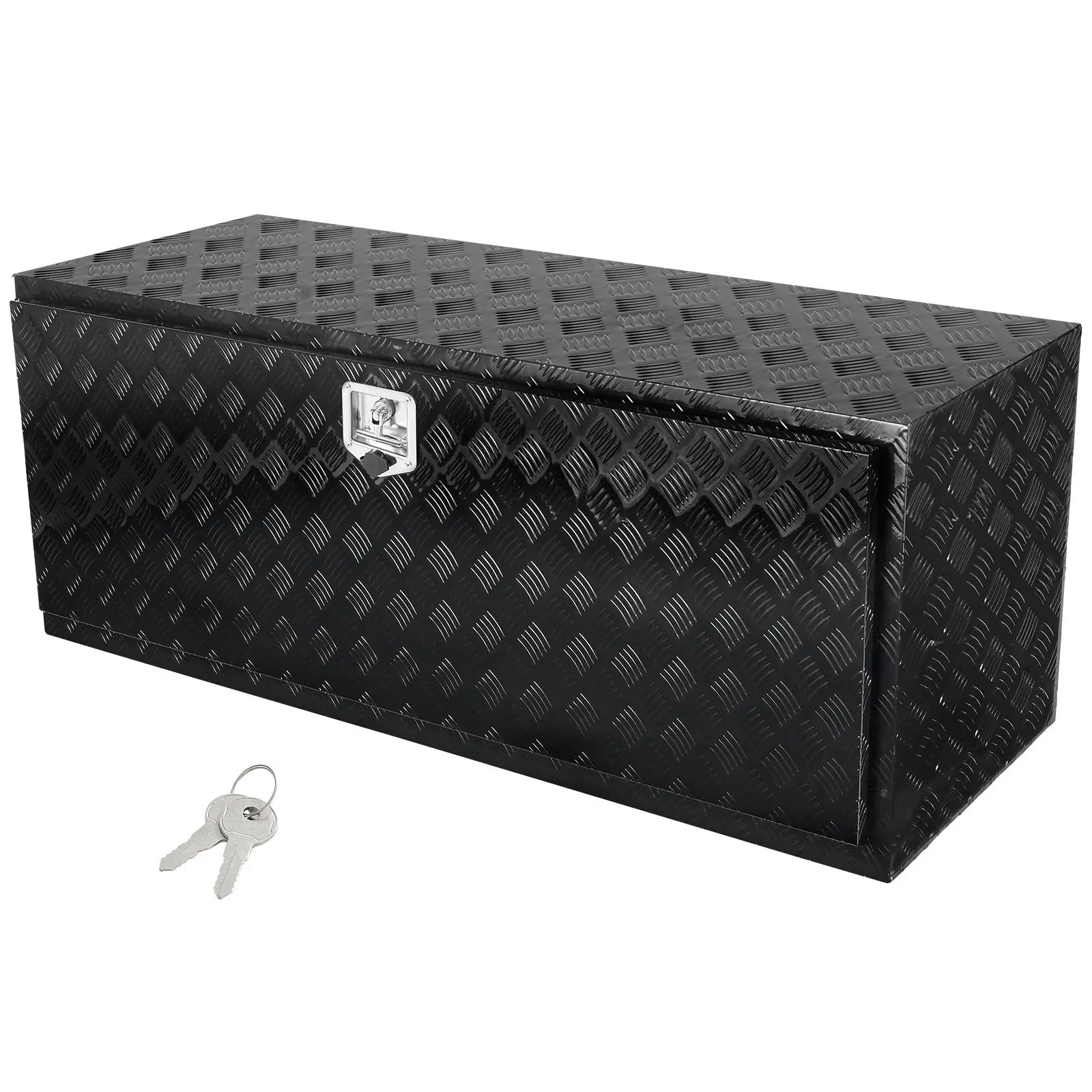 【Summerfinds】VEVOR Lockable Aluminum Alloy Underbody Truck Tool Box, 60x24x24 in Heavy-Duty Storage, Rust-Resistant with Embedded T-Shaped Handle, Tool Organizer for Road Driving Trailers & RV Owners, Lockable Tool Storage